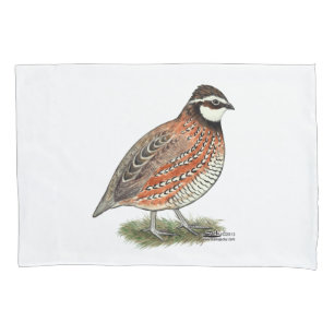 Bobwhite Quail Rooster Pillowcase