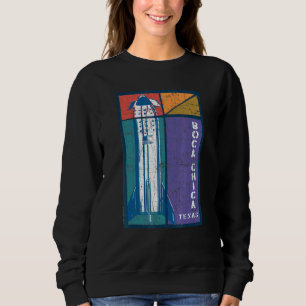 Boca Chica Texas Starship Cool Retro Sweatshirt
