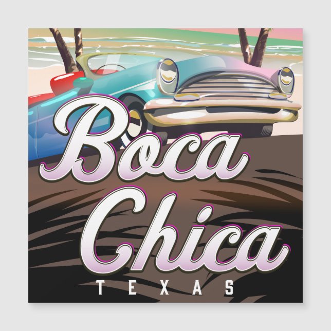 Boca Chica Texas vacation poster (Front)
