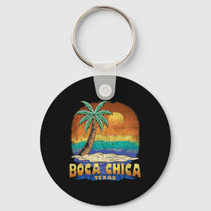 Boca Chica Texas Vintage Distressed Souvenir Keychain