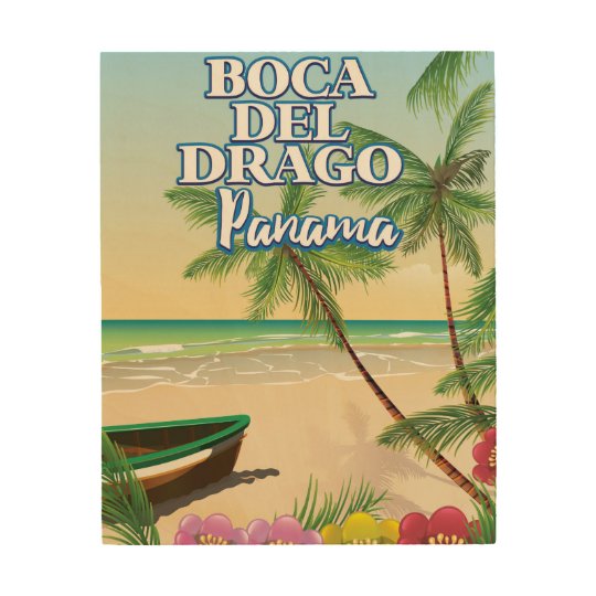 Boca del Drago Panama Beach travel poster