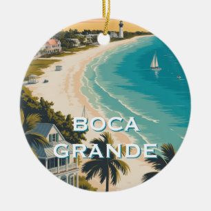 Boca Grande, Gasparilla Island Ceramic Ornament