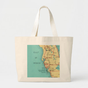 Boca Grande Useppa Island Florida Map Big Tote Bag