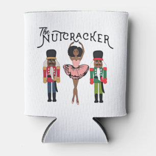 Boca Raton Black Nutcracker Funny Christmas Can Cooler