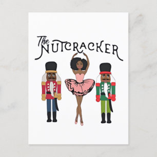 Boca Raton Black Nutcracker Funny Christmas  Holiday Postcard