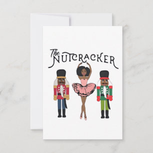 Boca Raton Black Nutcracker Funny Christmas RSVP Card