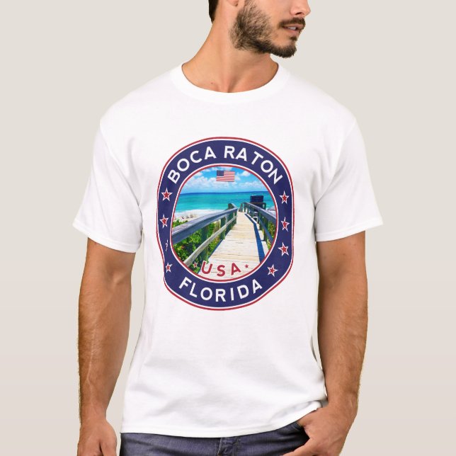 Boca Raton, Florida beach T-Shirt (Front)