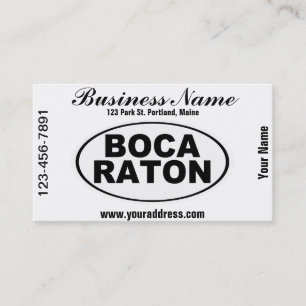 Boca Raton Florida Business Card