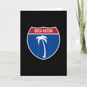 Boca Raton Florida Fl Interstate Highway Vacation Card