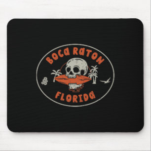 Boca Raton Florida Fl Vintage Surf Beach Front And Mouse Pad