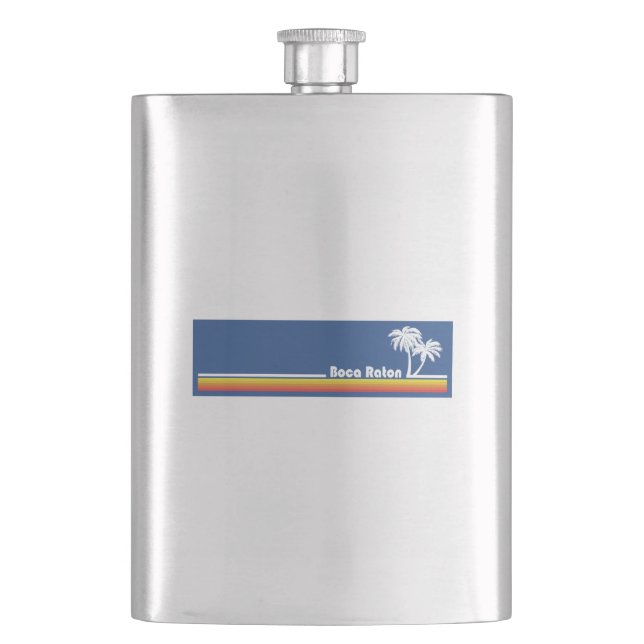 Boca Raton Florida Hip Flask (Front)