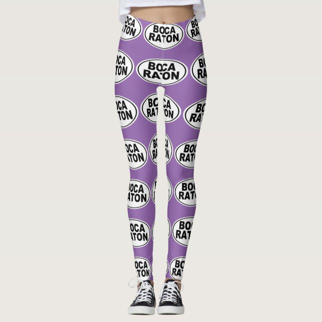 Boca Raton Florida Leggings (Front)