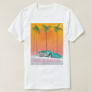Boca Raton Florida travel poster. T-Shirt
