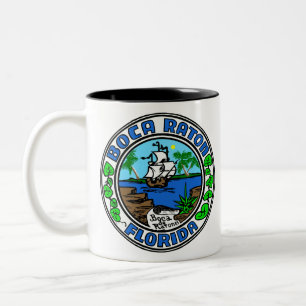 Boca Raton Florida Two-Tone Coffee Mug