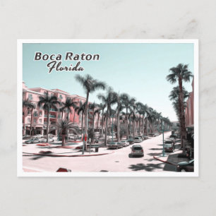 BOCA RATON - PALM BEACH FLORIDA POSTCARD