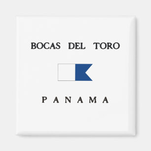 Bocas Del Toro Panama Alpha Dive Flag Magnet