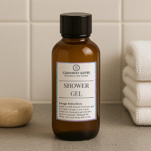 Bocaux Étiquette de gel douche waterproof pour location d