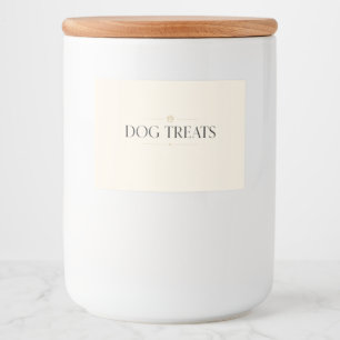 Bocaux Étiquette de stockage de friandises pour chien uni