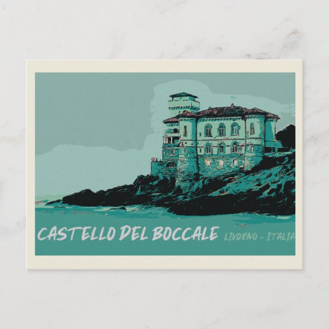Boccale Castle, Tuscany's Coastal Landmark, Italy Postcard (Front)