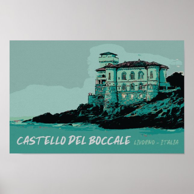 Boccale Castle, Tuscany's Coastal Landmark, Italy Poster (Front)