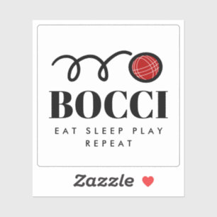 Bocce amusant autocollant vinyle boule pour amant 