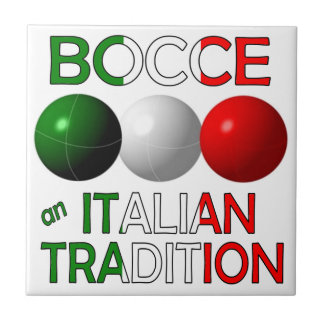 Bocce an Italian Tradition Tile
