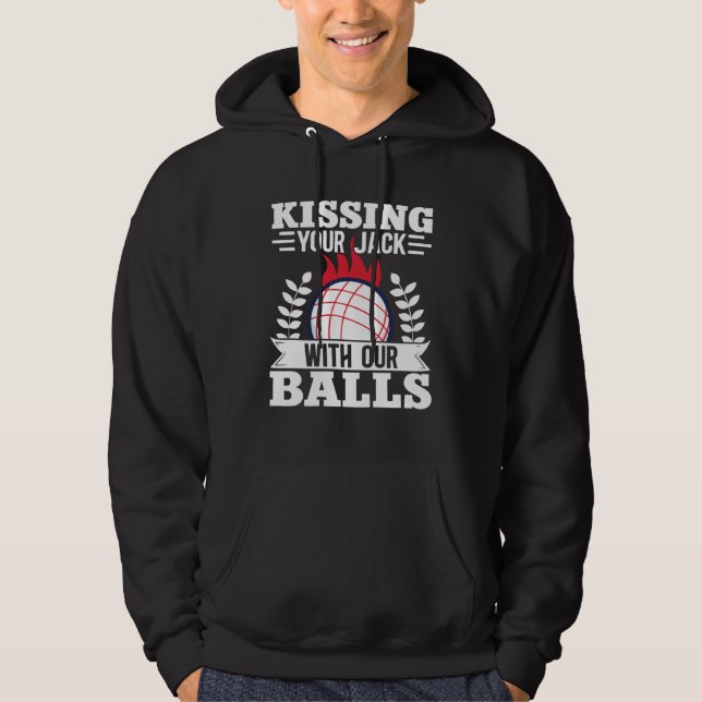 Bocce Ball Bocce Player  26 Hoodie (Front)