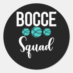 Bocce Ball Bocce Squad Classic Round Sticker