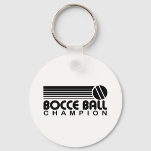 Bocce Ball Champion Keychain