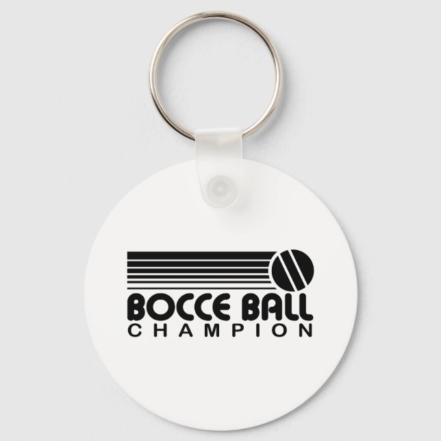 Bocce Ball Champion Keychain (Front)