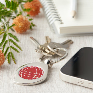 Bocce ball charm keychain