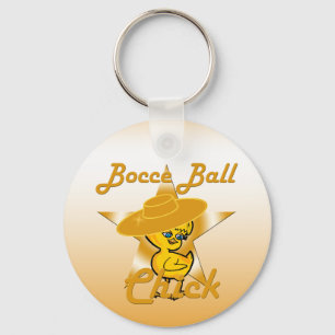 Bocce Ball Chick #10 Keychain