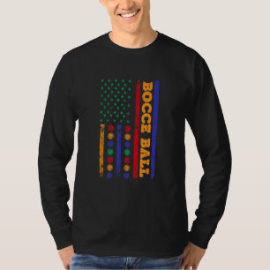 Bocce Ball Flag Italian Bowling Bocci Ball Game Pl T-Shirt