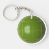 Bocce Ball ID Bag TAG Personalized Text Keychain (Front)