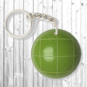 Bocce Ball ID Bag TAG Personalized Text Keychain