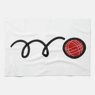 Bocce ball kitchen towel