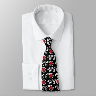 Bocce ball pattern neck tie for players and fans