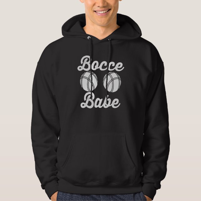 Bocce Ball Player Bocce Babe Hoodie (Front)