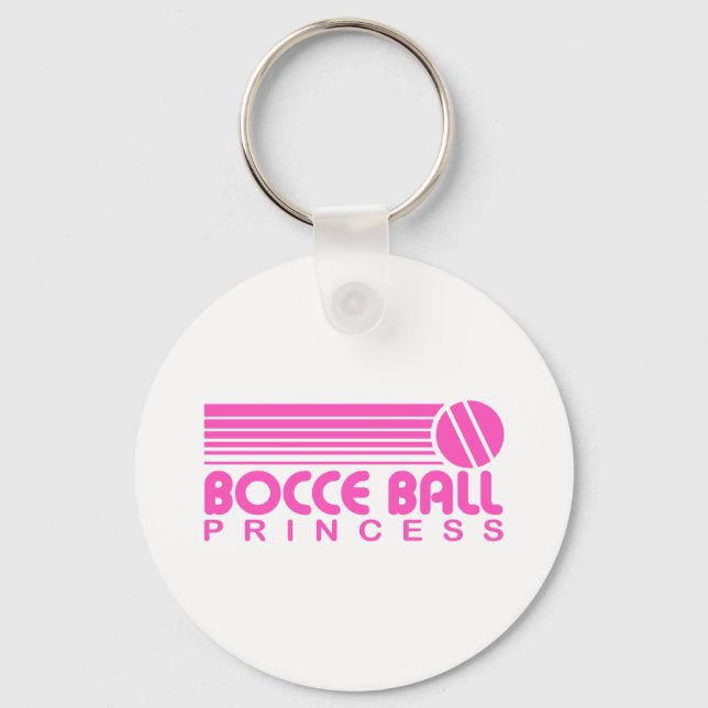 Bocce Ball Princess Keychain (Front)