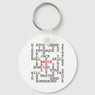 Bocce Ball Puzzle Keychain