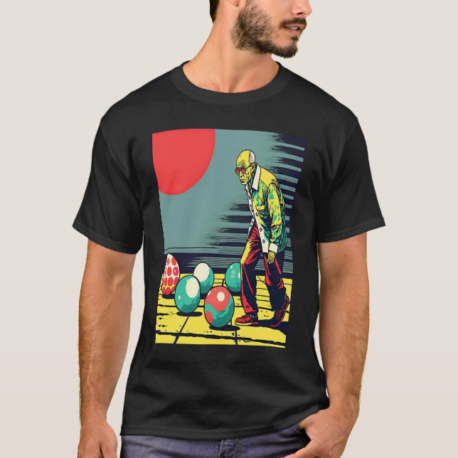 Bocce Ball Retirement Appreciation Pop Bocce Ball  T-Shirt (Front)