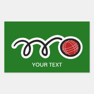 Bocce ball sticker