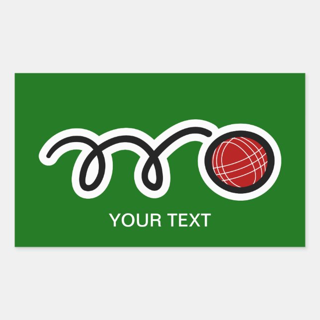 Bocce ball sticker (Front)