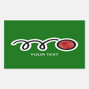 Bocce ball sticker