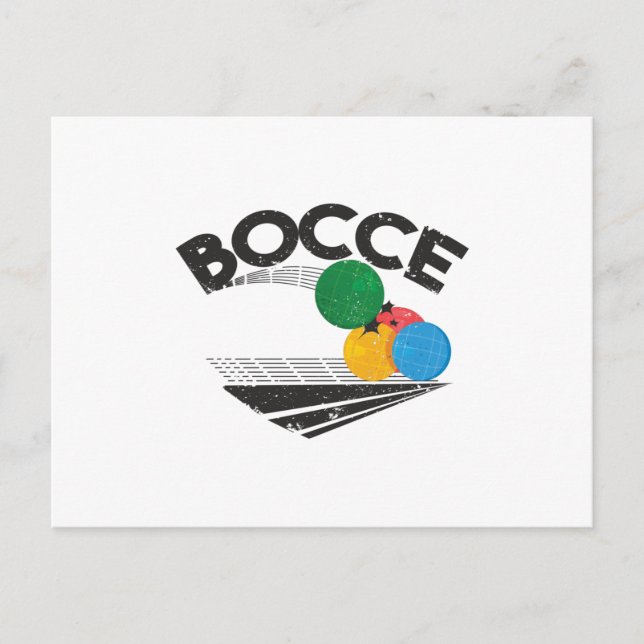 Bocce Balls Game Postcard (Front)