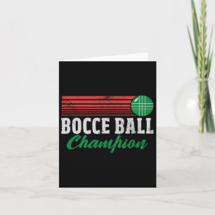 Bocce Byll Champion Italian Bocci Player Champ Dis Card