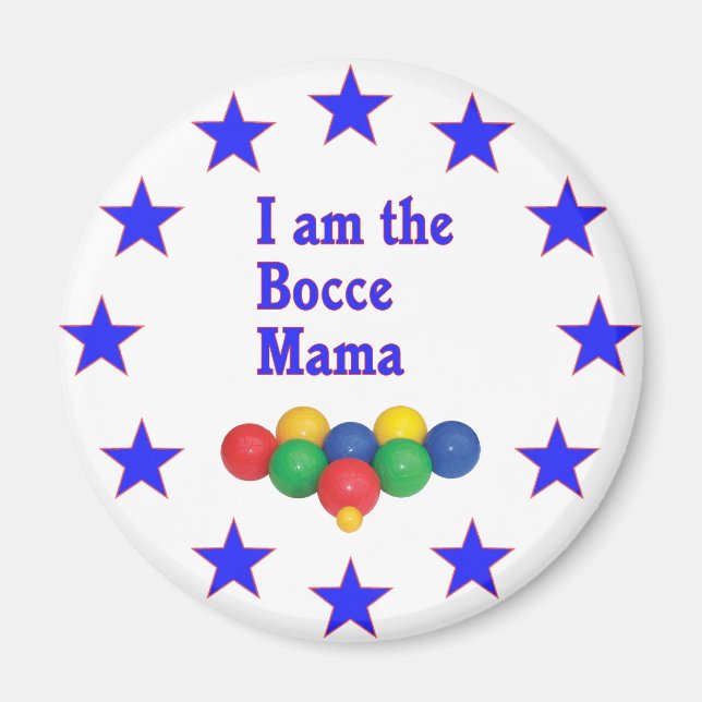Bocce Mama Magnet (Front)