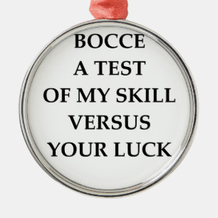 BOCCE METAL ORNAMENT