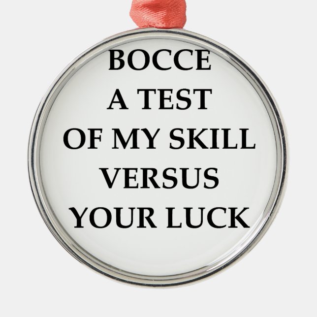 BOCCE METAL ORNAMENT (Front)
