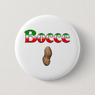 Bocce Nut 2 Inch Round Button